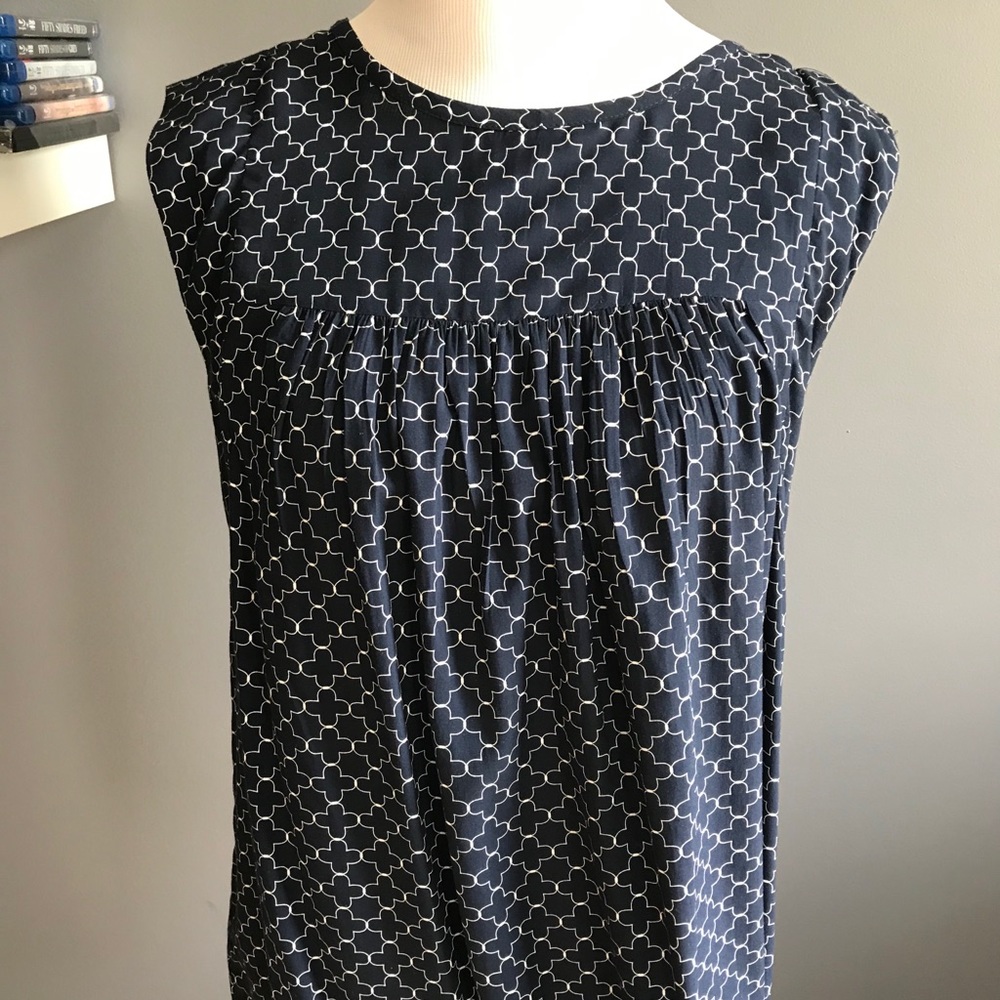 Loft cap sleeve blouse